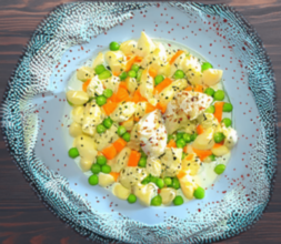 Классический оливье с курицей и свежими огурцами