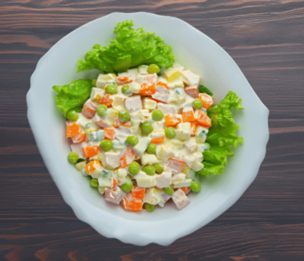 Классический оливье с мясом – рецепт