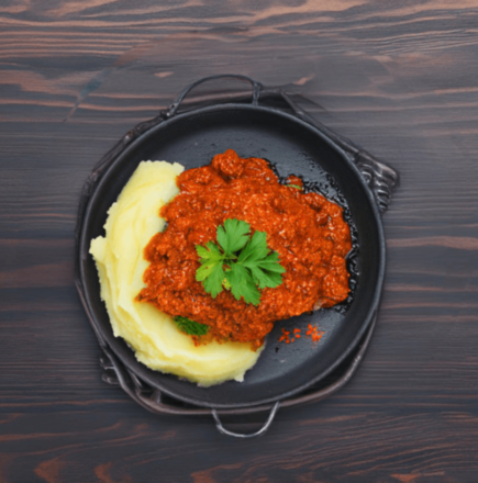 Печень по-венециански c пюре – рецепт