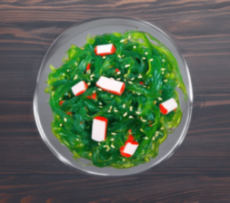 Салат из морской капусты с крабовыми палочками