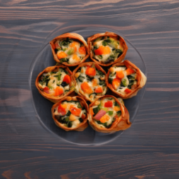 Куриные кармашки с начинкой из овощей и сыра