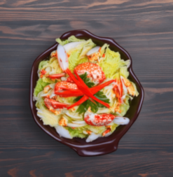Крабовый салат с пекинской капустой